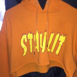 Crop top hoodie
